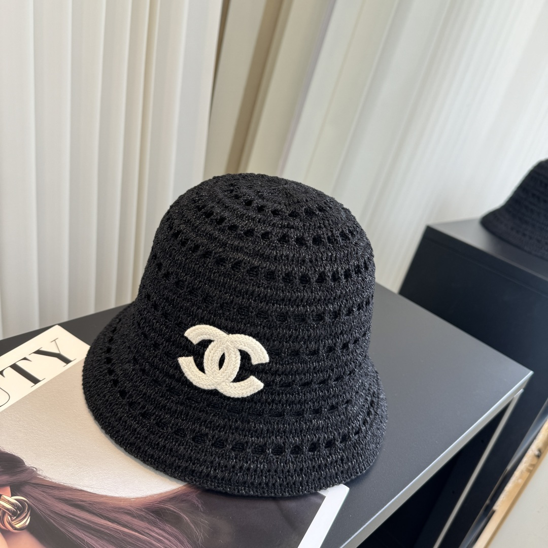 P香奈儿CHANEL 编织渔夫帽 小香经典简约，时尚休闲设计 跑量新品