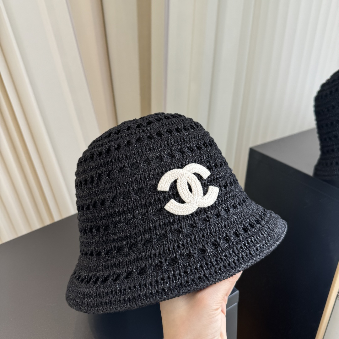 P香奈儿CHANEL 编织渔夫帽 小香经典简约，时尚休闲设计 跑量新品