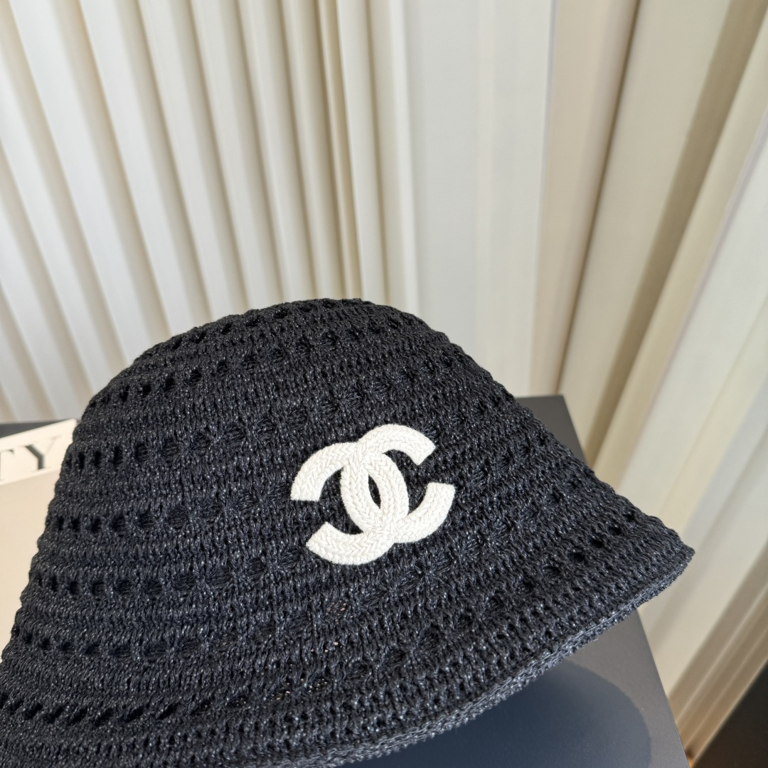 P香奈儿CHANEL 编织渔夫帽 小香经典简约，时尚休闲设计 跑量新品