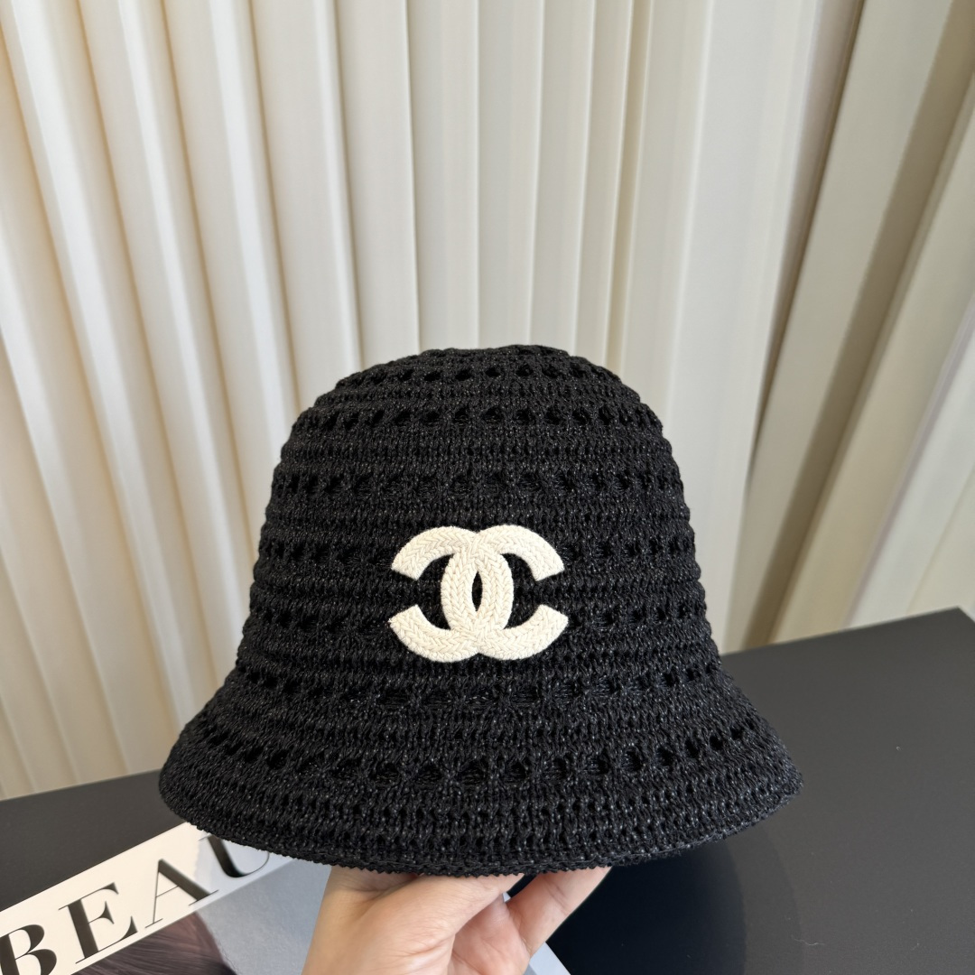 P香奈儿CHANEL 编织渔夫帽 小香经典简约，时尚休闲设计 跑量新品