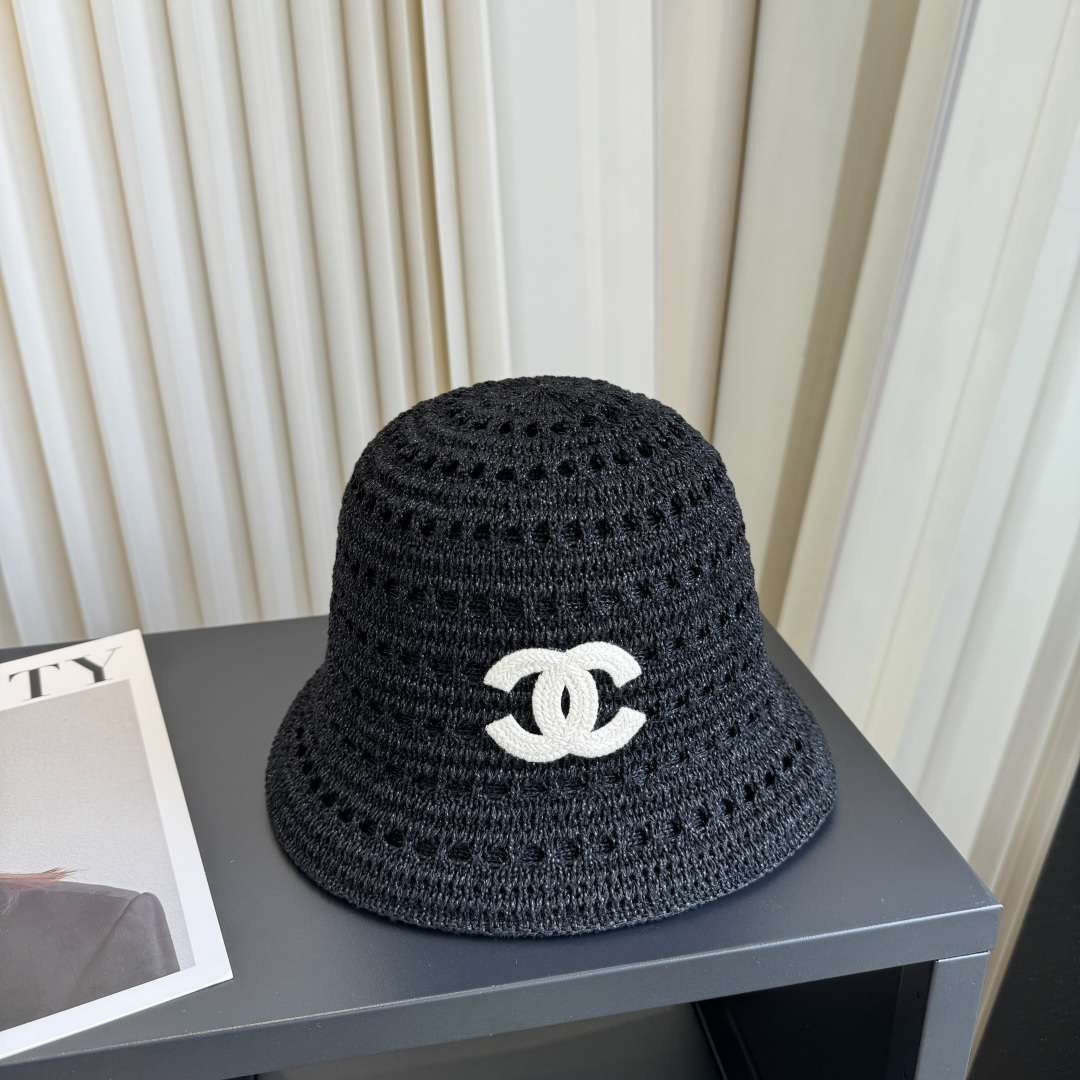 P香奈儿CHANEL 编织渔夫帽 小香经典简约，时尚休闲设计 跑量新品