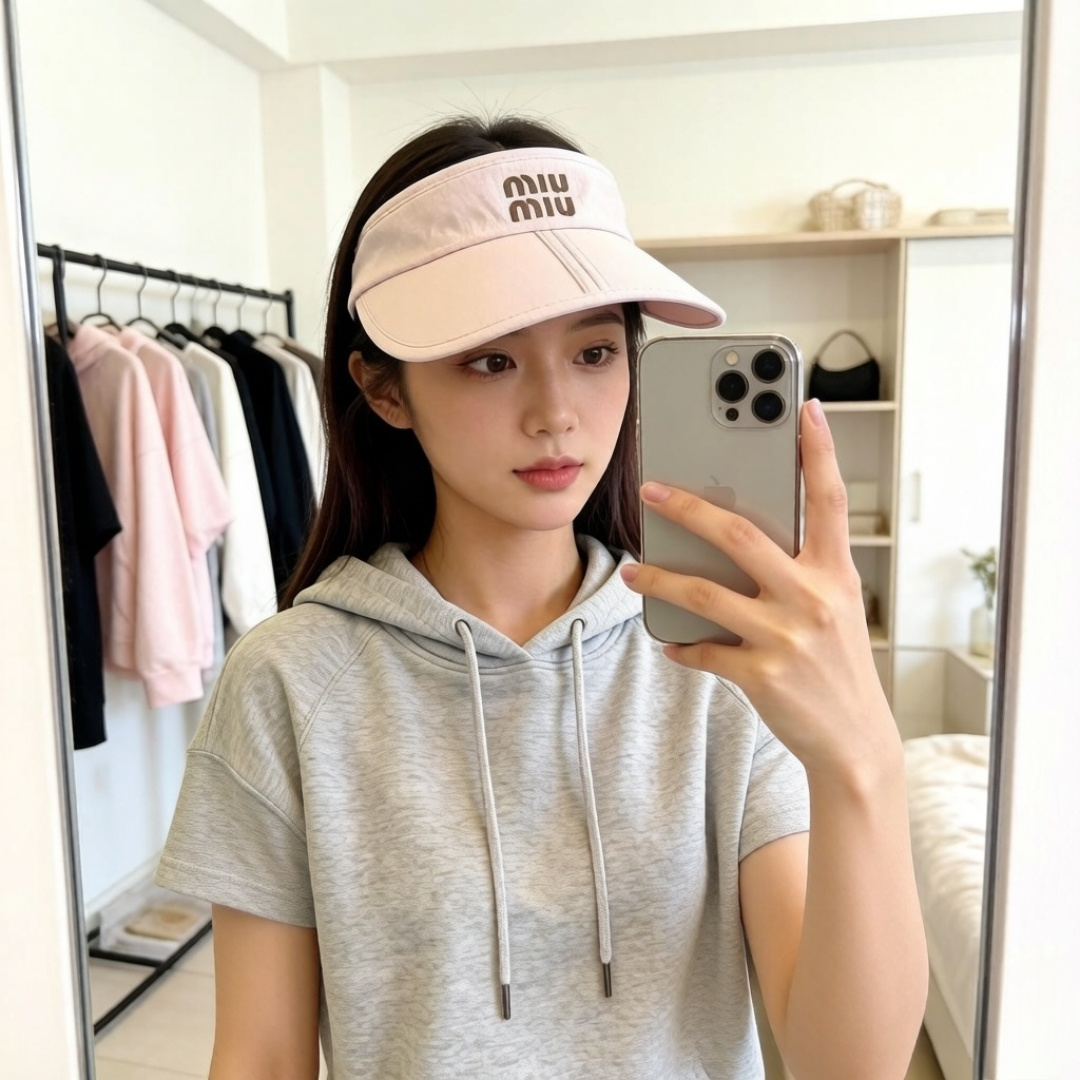 谬谬miumiu 春夏新款空顶帽，原版做工细致质量超赞！