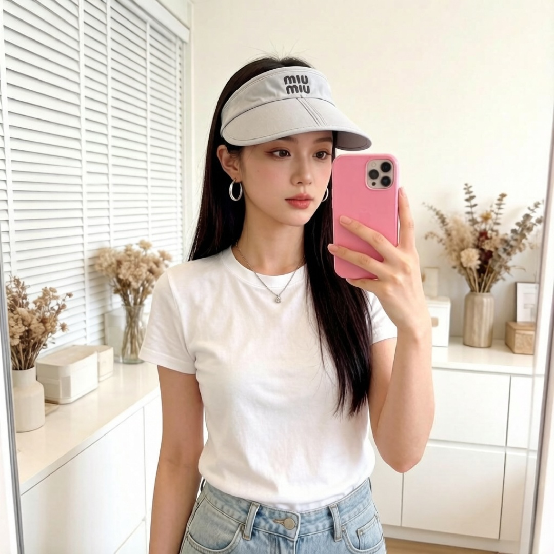 谬谬miumiu 春夏新款空顶帽，原版做工细致质量超赞！