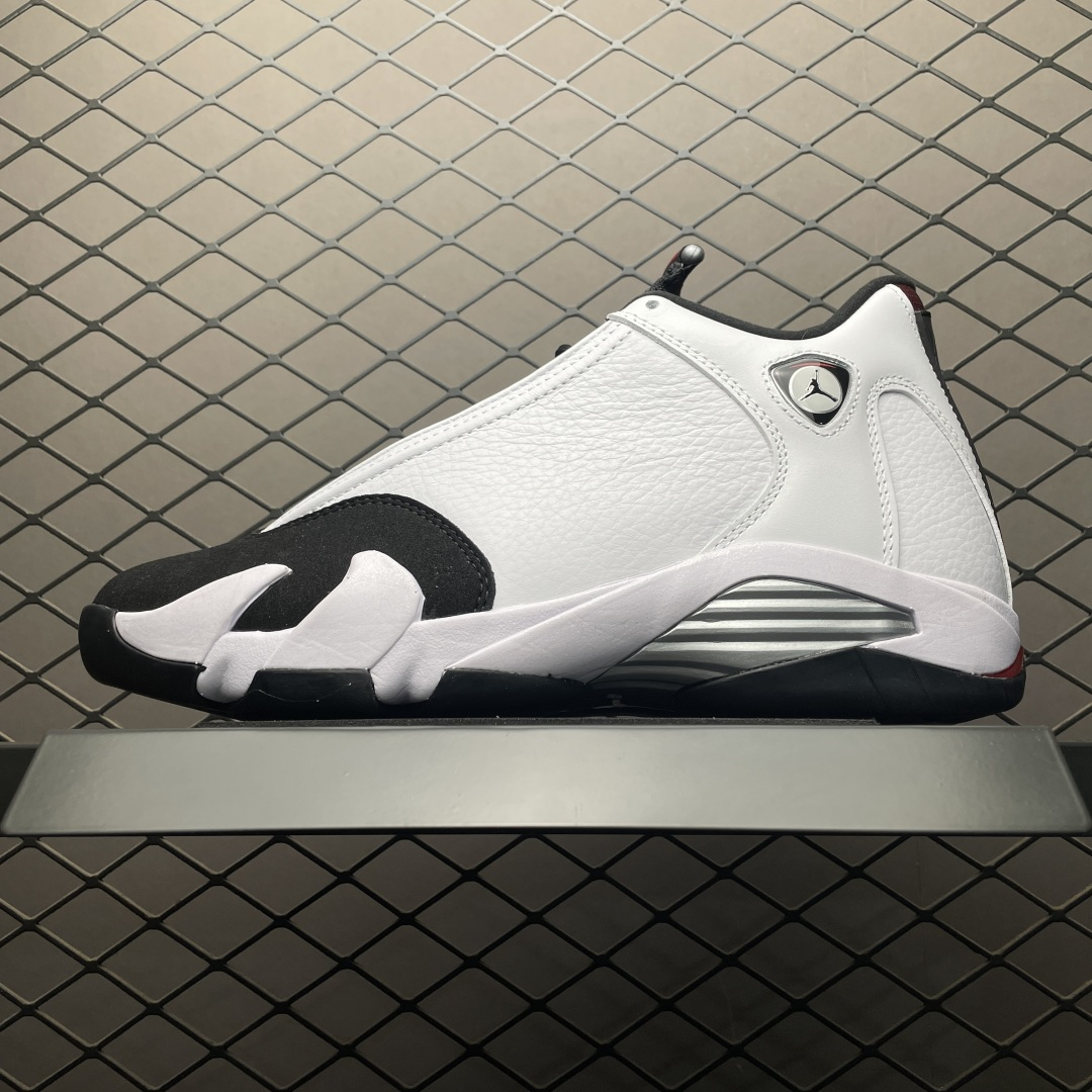 純原 Air Jordan 14 " Black Toe " AJ14喬14 男子文化籃球鞋 487471-160 國內一線頭部大廠出品 原廠材料打造 原鞋原楦頭紙板開發 高階外貿專供品質 尺碼：40 40.5 41 42 42.5 43 
