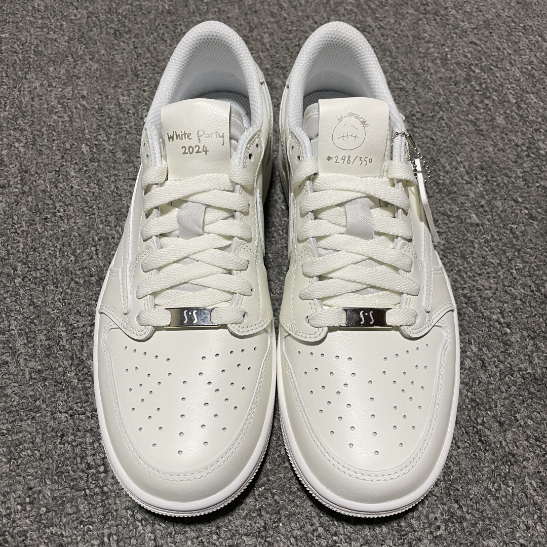  纯原 Travis Scott x Air Jordan 1 白色派对 亲友限定 AJ1乔1 TS联名