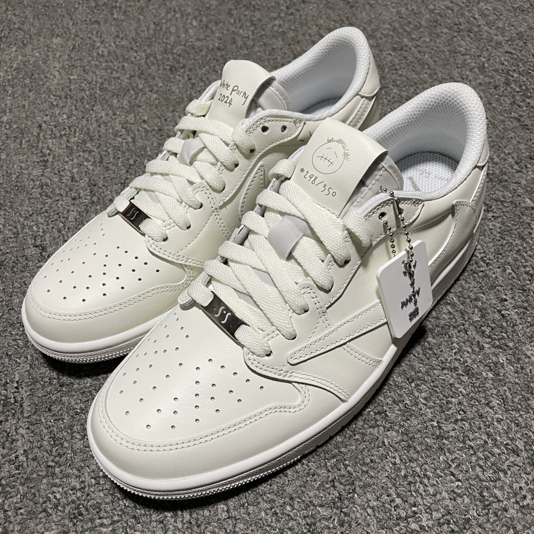  纯原 Travis Scott x Air Jordan 1 白色派对 亲友限定 AJ1乔1 TS联名
