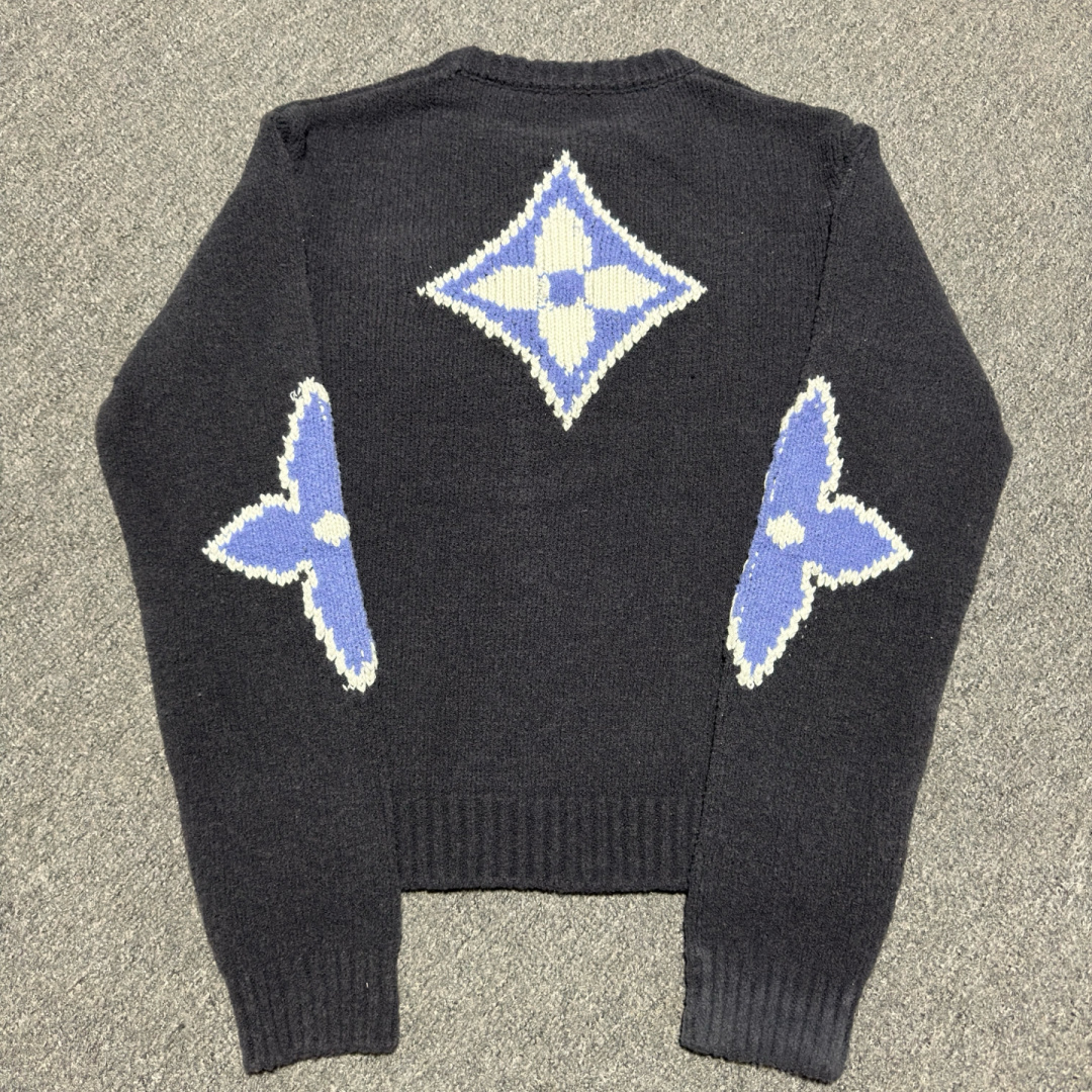 图片[3]-S# LV 嵌花 羊毛混纺针织毛衣圆领毛衣 真正原版购回开发打版 高端零售专供 品质保证 100%放心出街 尺码： S M L-选品中心