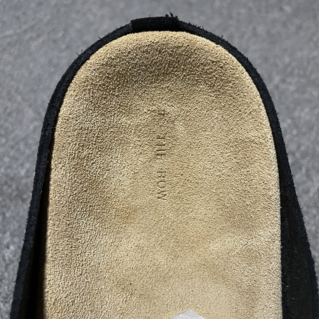 海淘代购版 The Row 包头 老钱风 灰褐色 百搭慕勒拖鞋 海淘代购同渠道品质 高端零售 外贸充正专