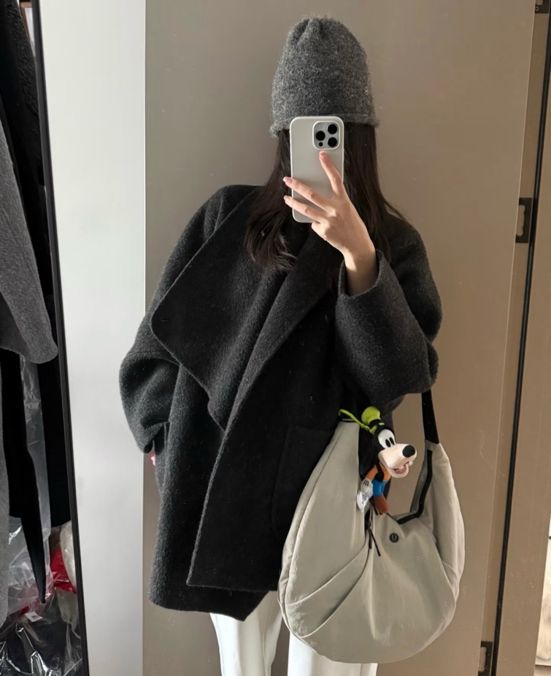  海淘代购专供 原厂渠道 Lululemon 露露乐蒙 Pleated 10L 可颂包牛角包腋下包 两色