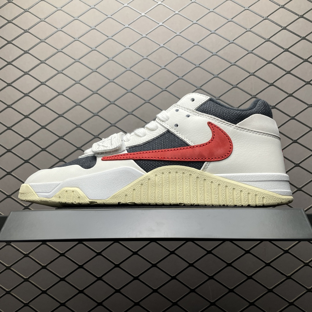 福利特价🔥LJ版本 Travis Scott x Air Jordan Jumpman Jack TR TS联名款 倒钩 复古文化篮球鞋 FZ8117-101 大厂出品 原厂皮料打造 用料细节都绝不含糊 尺码：36 36.5 37.5 38 38.5 39 40 40.5 41 42 42.5 43 44 44.5 45 46 47.5-选品中心