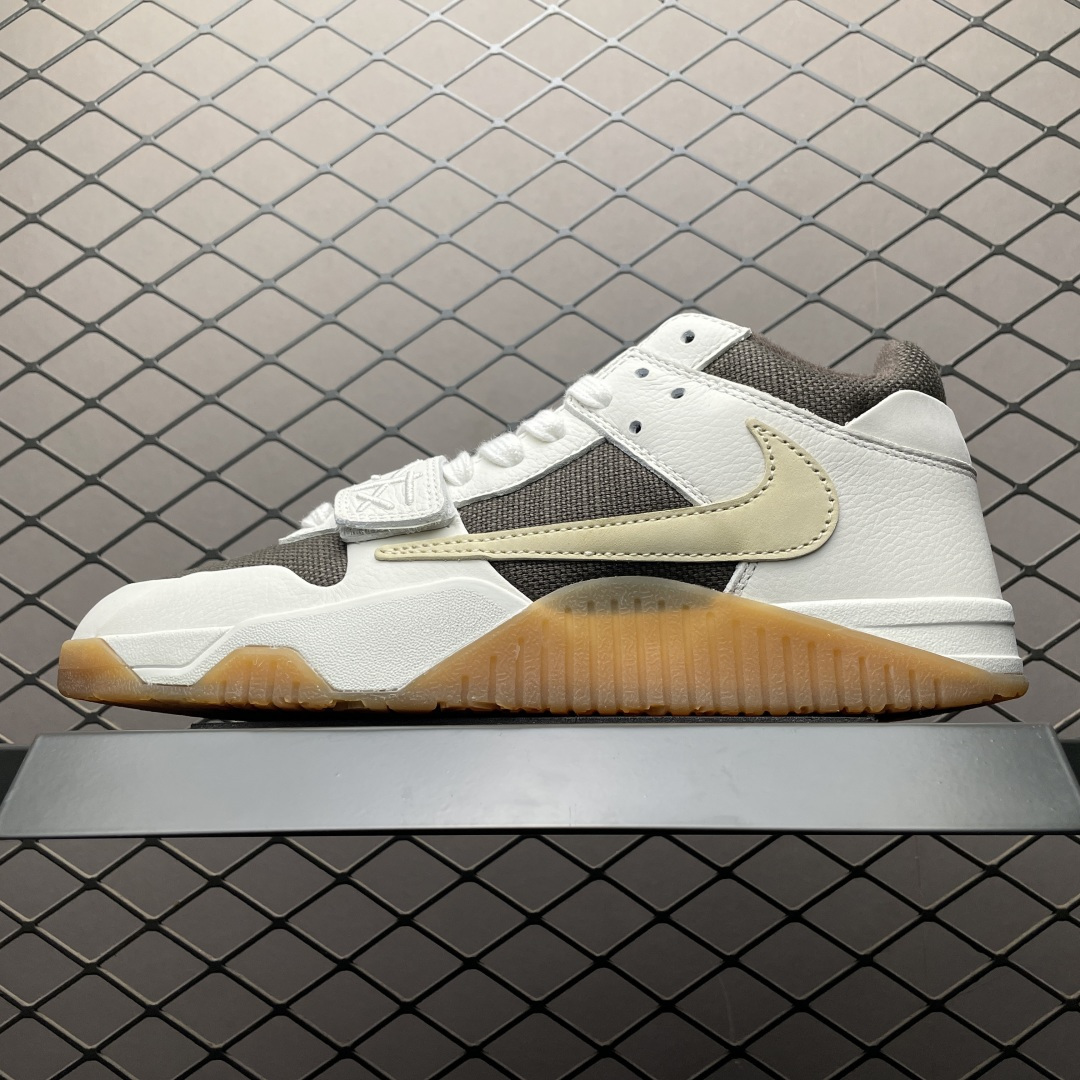 福利特价🔥LJ版本 Travis Scott x Air Jordan Jumpman Jack TR TS联名款 倒钩 复古文化篮球鞋 FZ8117-201 大厂出品 原厂皮料打造 用料细节都绝不含糊 尺码：36 36.5 37.5 38 38.5 39 40 40.5 41 42 42.5 43 44-选品中心