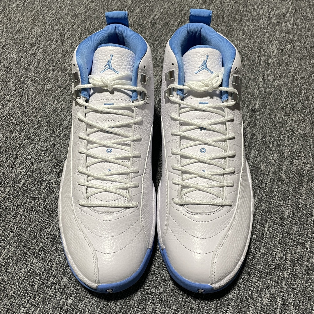 純原 Air Jordan 12 " Melo " 白藍 AJ12喬12 男子文化籃球鞋 CT8013-112 圈內知名口碑大廠出品 原楦原紙板 原廠皮料 原廠碳板打造 極致一眼正品既視感 高階外貿零售專供品質 尺碼：40 40.5 41 