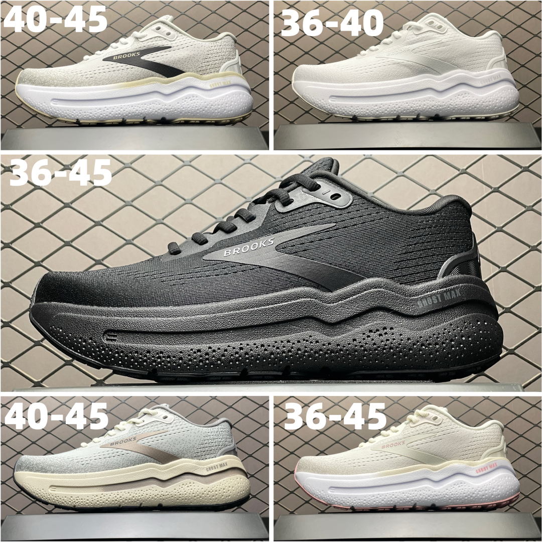   外贸热款专供 Brooks 布鲁克斯 Ghost Max 2 网面运动鞋 官方售价111K+ 正确鞋