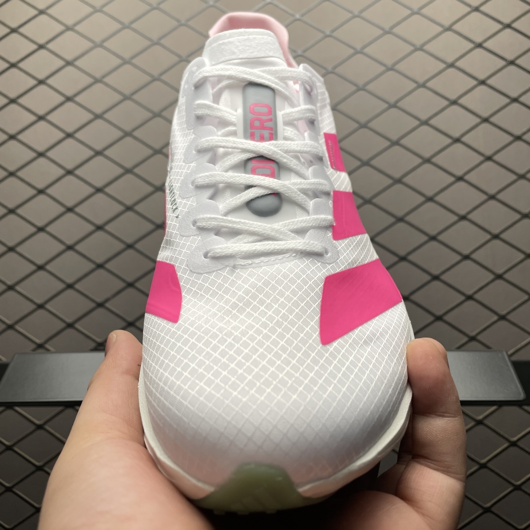   AD 阿迪 Adiero Adios PRO 4 M 马拉松 网面超轻透气跑步鞋 JS1833 尺码