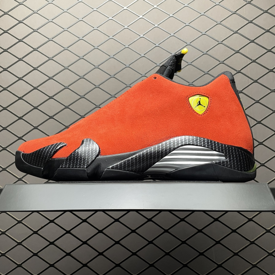 純原 Air Jordan 14 " Ferrari " 法拉利 AJ14喬14 男子文化籃球鞋 IF5015-600 圈內知名口碑大廠出品 原楦原紙板 原廠材料打造 極致一眼正品既視感 高階外貿零售專供品質 尺碼：40 40.5 41 4