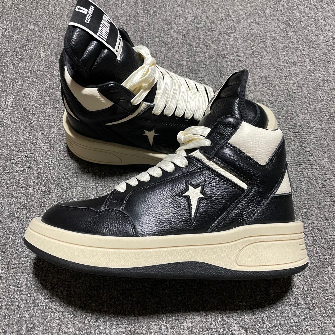  纯原 Converse x Rickowens x瑞克欧文斯匡威联名 厚底高帮休闲板鞋 平台外贸 高端