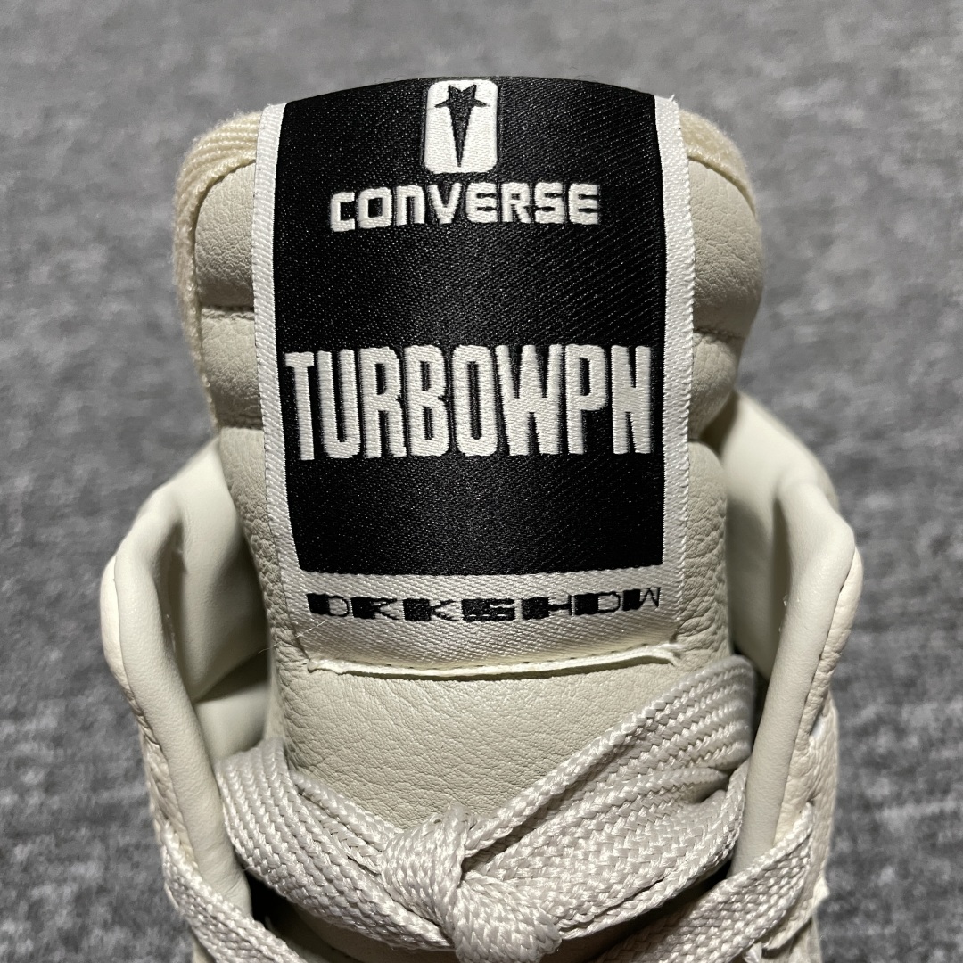  纯原 Converse x Rickowens x瑞克欧文斯匡威联名 厚底高帮休闲板鞋 平台外贸 高端