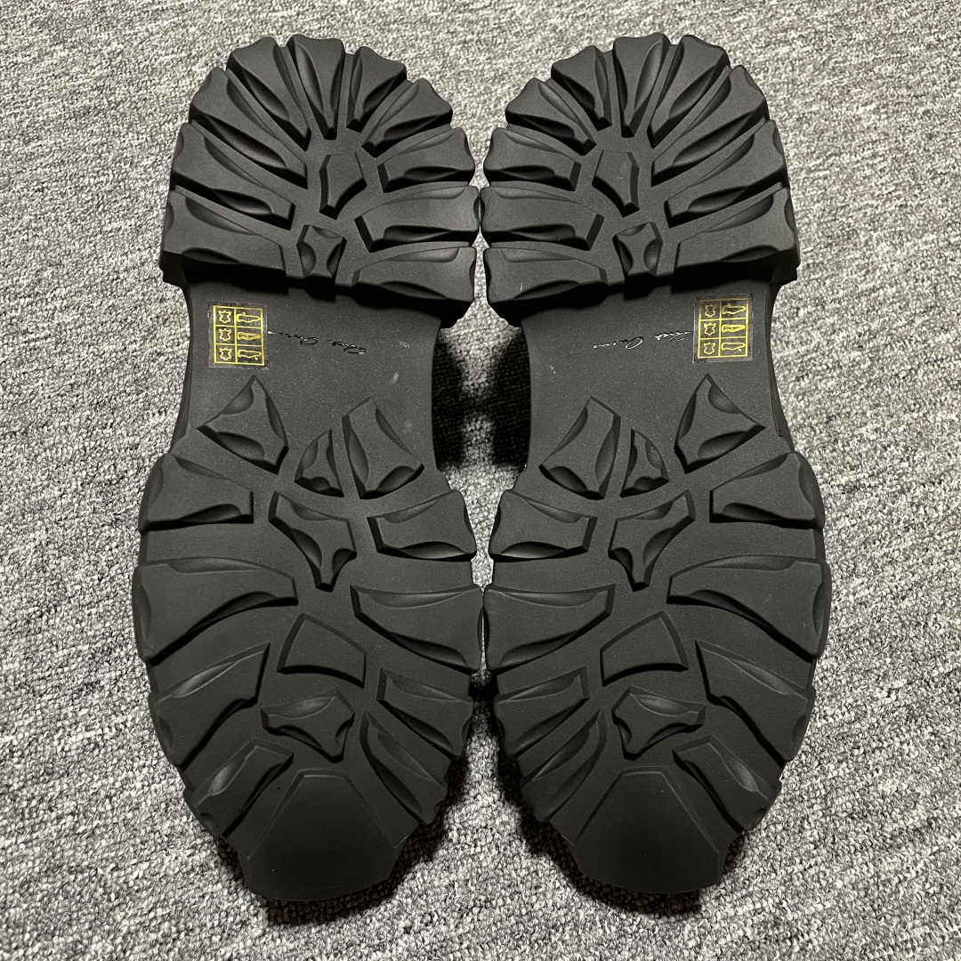  Rick Owens 瑞克欧文斯 Laceup Bozo Tractor 章鱼德比 低帮厚底休闲皮鞋 