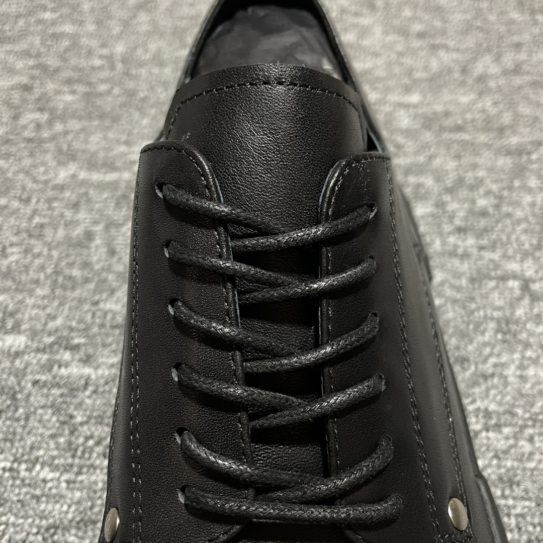  Rick Owens 瑞克欧文斯 Laceup Bozo Tractor 章鱼德比 低帮厚底休闲皮鞋 