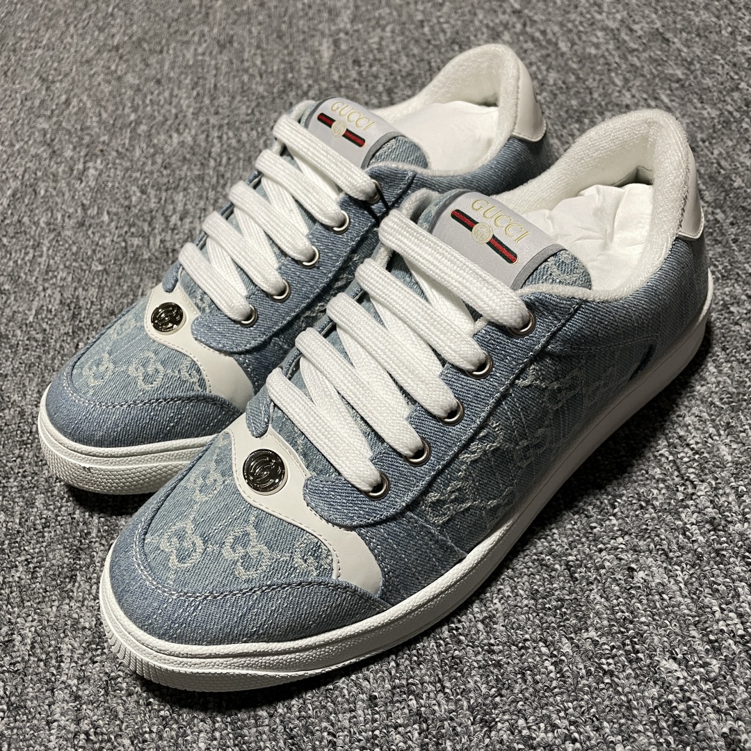  Gucci 古驰 Screener GG珐琅 复古老爹板鞋 海淘代购专供品质 正确楦型 正确固特异无胶