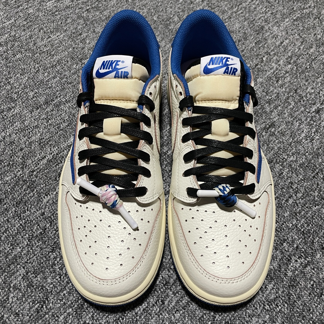 純原天花板Fragment x Travis Scott x Air Jordan 1 AJ1喬1 TS 藤原浩聯名倒鉤 DM7866-104 國內頭部一線大廠出品 原鞋原楦頭紙板 原廠資料開發打造 所有材料 配套都是一線高規格配置 平臺高