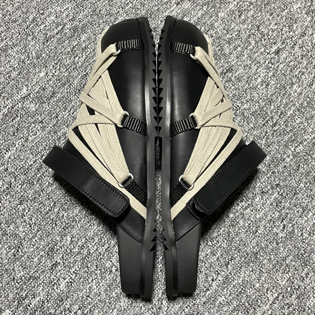  Rick Owens RO Mega 瑞克·欧文斯 疯狂绑带 高端零售外贸平台专供版 原鞋开发拆解原版