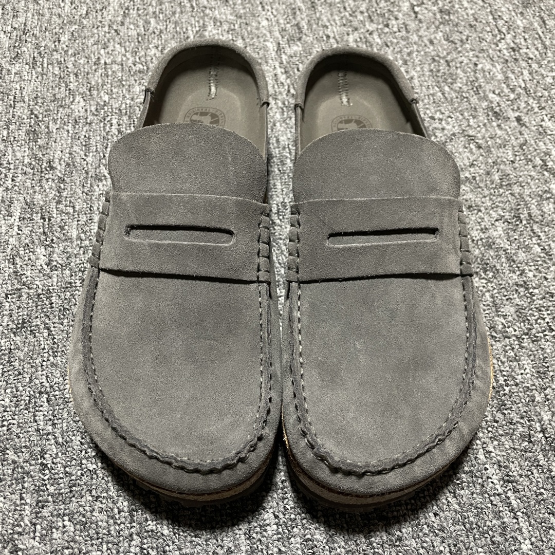  Birkenstock 博肯 Naples Wrapped 老钱风 穆勒系列包头乐福牛皮绒面革复古软木