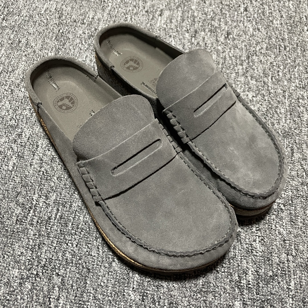  Birkenstock 博肯 Naples Wrapped 老钱风 穆勒系列包头乐福牛皮绒面革复古软木