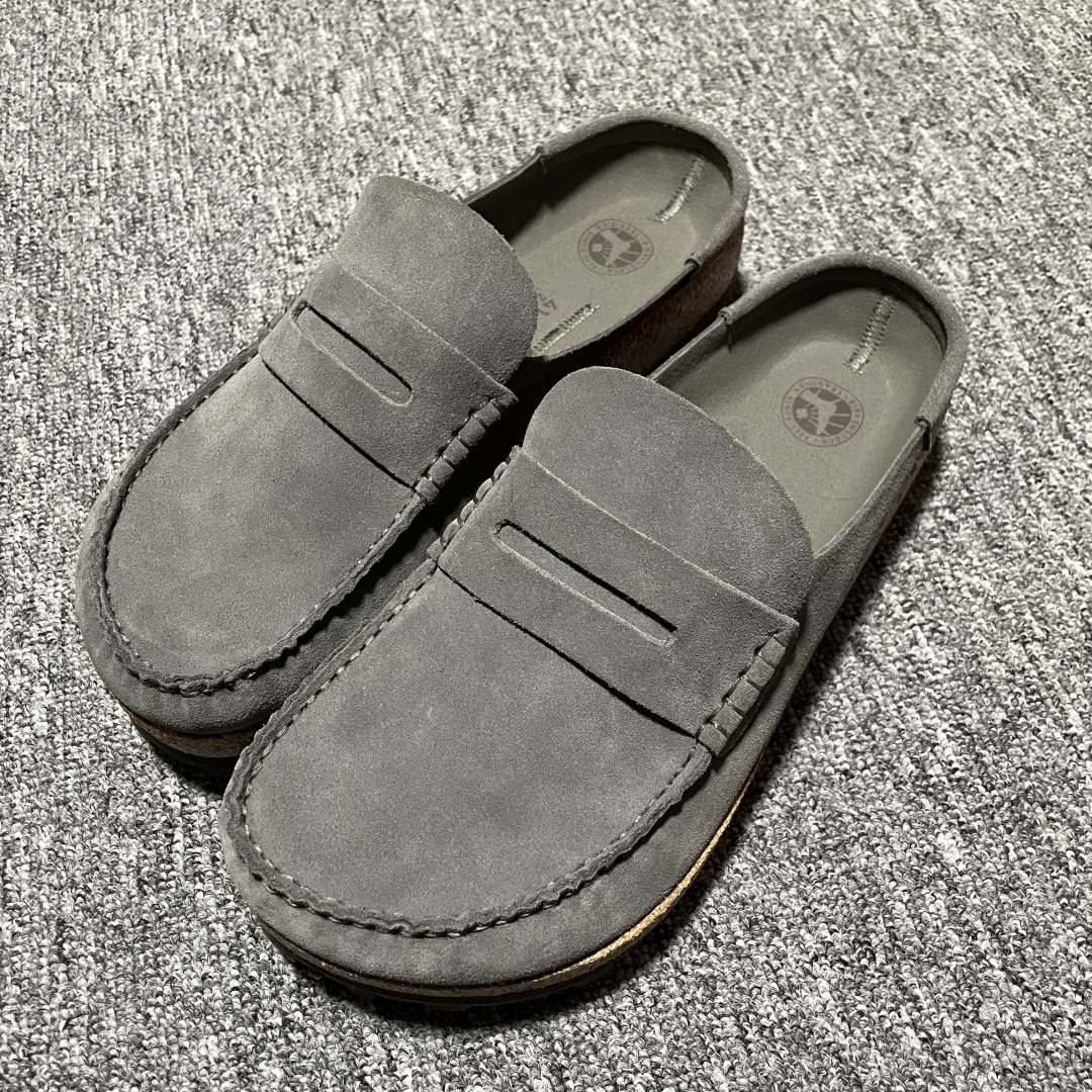  Birkenstock 博肯 Naples Wrapped 老钱风 穆勒系列包头乐福牛皮绒面革复古软木