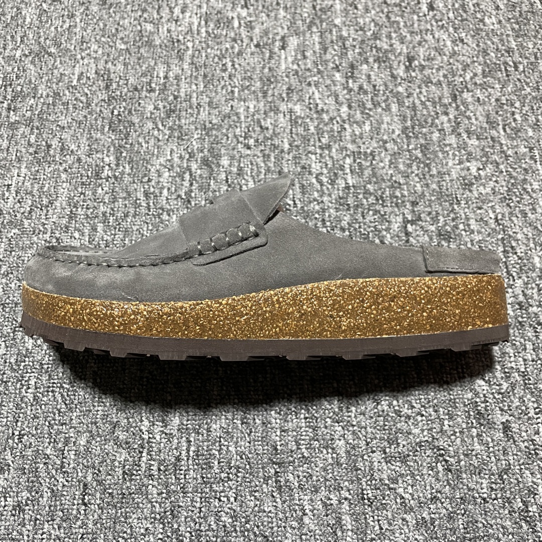  Birkenstock 博肯 Naples Wrapped 老钱风 穆勒系列包头乐福牛皮绒面革复古软木