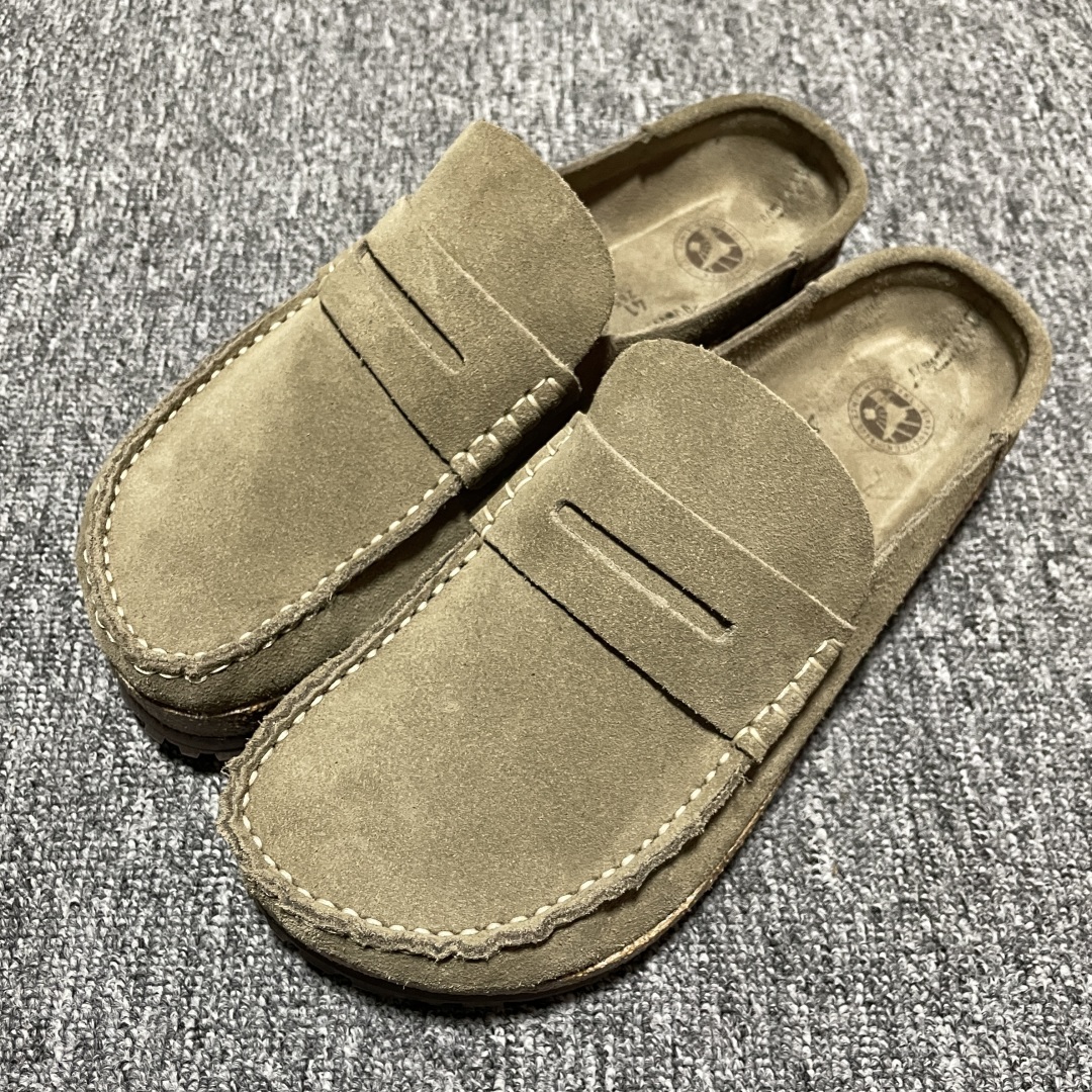  Birkenstock 博肯 Naples Wrapped 老钱风 穆勒系列包头乐福牛皮绒面革复古软木