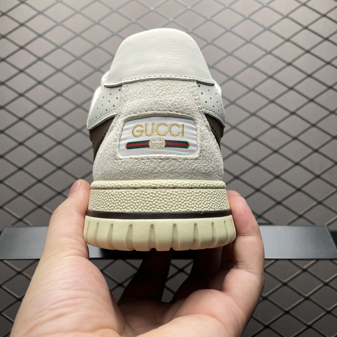  海淘专供 Gucci 古驰 RE-Web 春夏新款 复古休闲板鞋 海淘代购专供品质 正确楦型 配件齐全