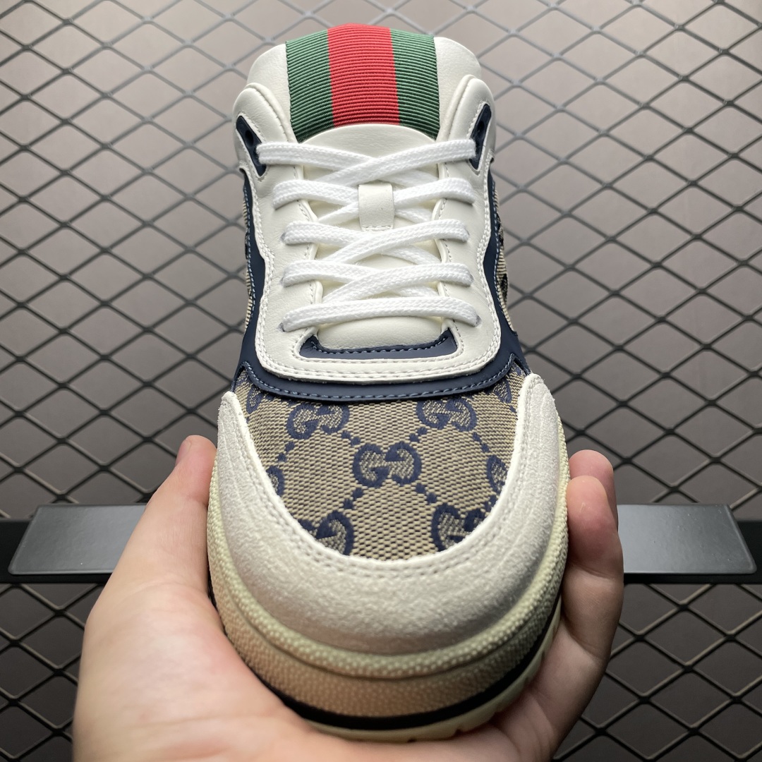  海淘专供 Gucci 古驰 RE-Web 春夏新款 复古休闲板鞋 海淘代购专供品质 正确楦型 配件齐全