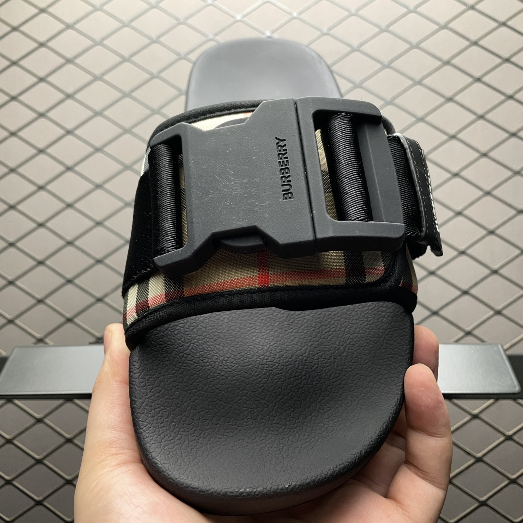  BBR 巴宝莉 低帮休闲拖鞋 全新海淘代购同渠道品质 高端零售 外贸充正专供 原版购入开发 ZP级全套