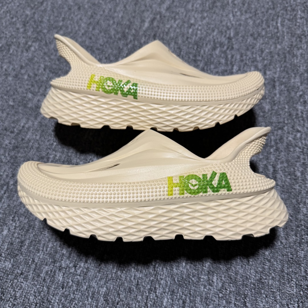   莞产原厂品质 HOKA ONE ONE 舒适休闲 超轻超弹力厚底轻量休闲凉鞋 包头拖鞋 洞洞鞋  原