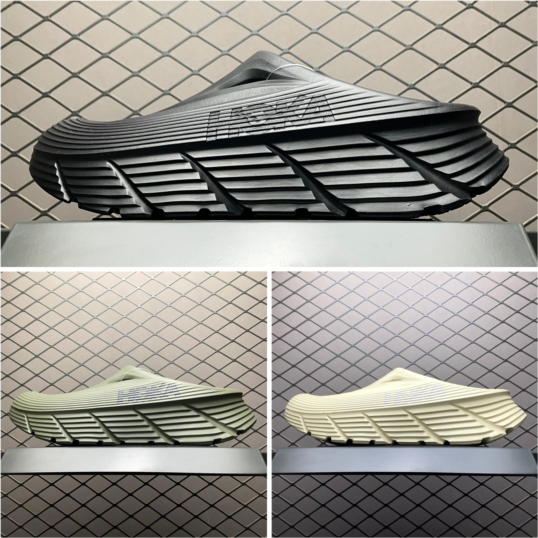   莞产原厂品质 HOKA ONE ONE ORA Recovery Mule 舒适休闲 超轻超弹力厚底