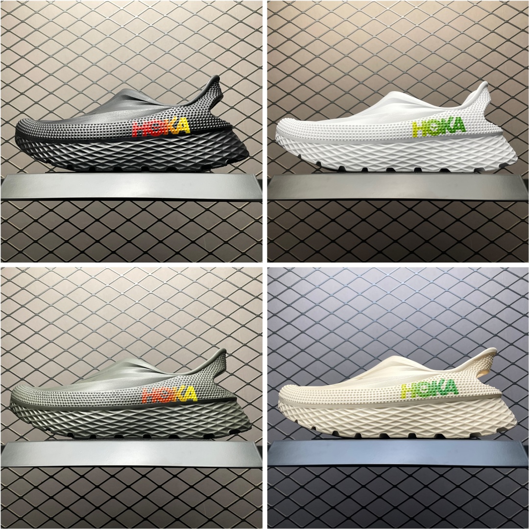   莞产原厂品质 HOKA ONE ONE 舒适休闲 超轻超弹力厚底轻量休闲凉鞋 包头拖鞋 洞洞鞋  原