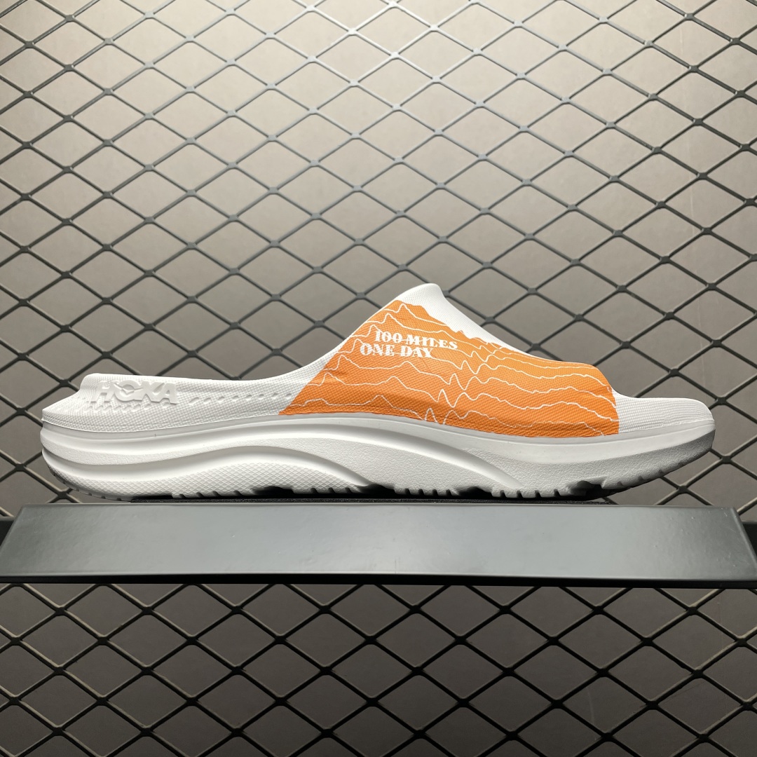   莞产原厂品质 HOKA ONE ONE ORA 舒适休闲 超轻超弹力厚底轻量休闲一字拖鞋 凉鞋 原版