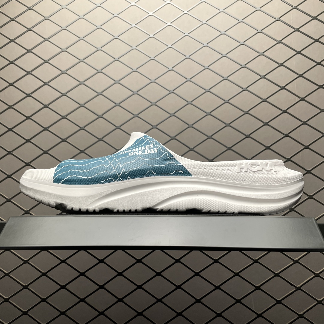   莞产原厂品质 HOKA ONE ONE ORA 舒适休闲 超轻超弹力厚底轻量休闲一字拖鞋 凉鞋 原版