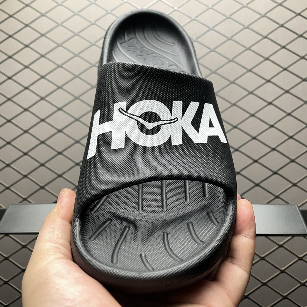  莞产原厂品质 HOKA ONE ONE ORA 舒适休闲 超轻超弹力厚底轻量休闲一字拖鞋 凉鞋 原版