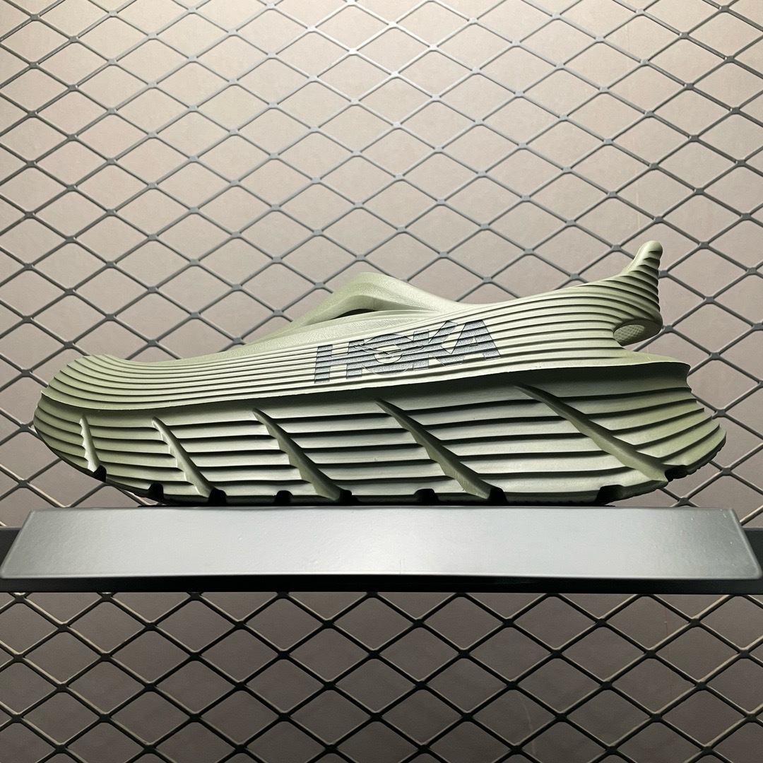   莞产原厂品质 HOKA ONE ONE ORA Recovery Mule 舒适休闲 超轻超弹力厚底
