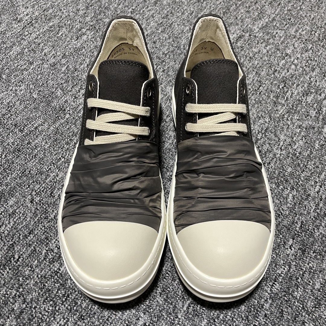  Rick Owens 瑞克 欧文斯 低帮高街休闲板鞋 原鞋开发 独家私模大底 针车间距都是极致还原 一