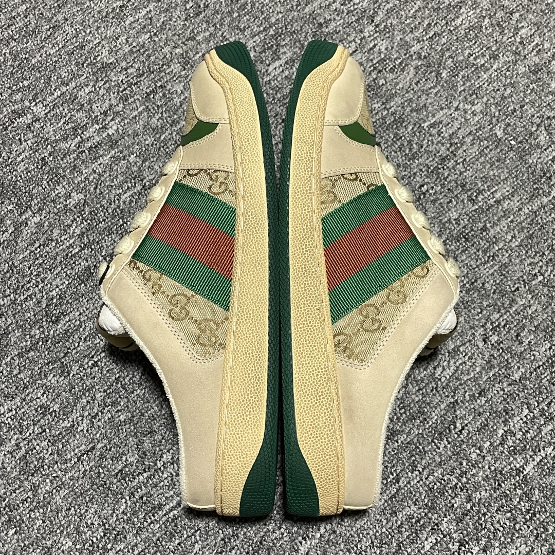   Gucci 古驰 Screener GG珐琅 复古老爹板鞋 海淘代购专供品质 正确楦型 正确固特异无