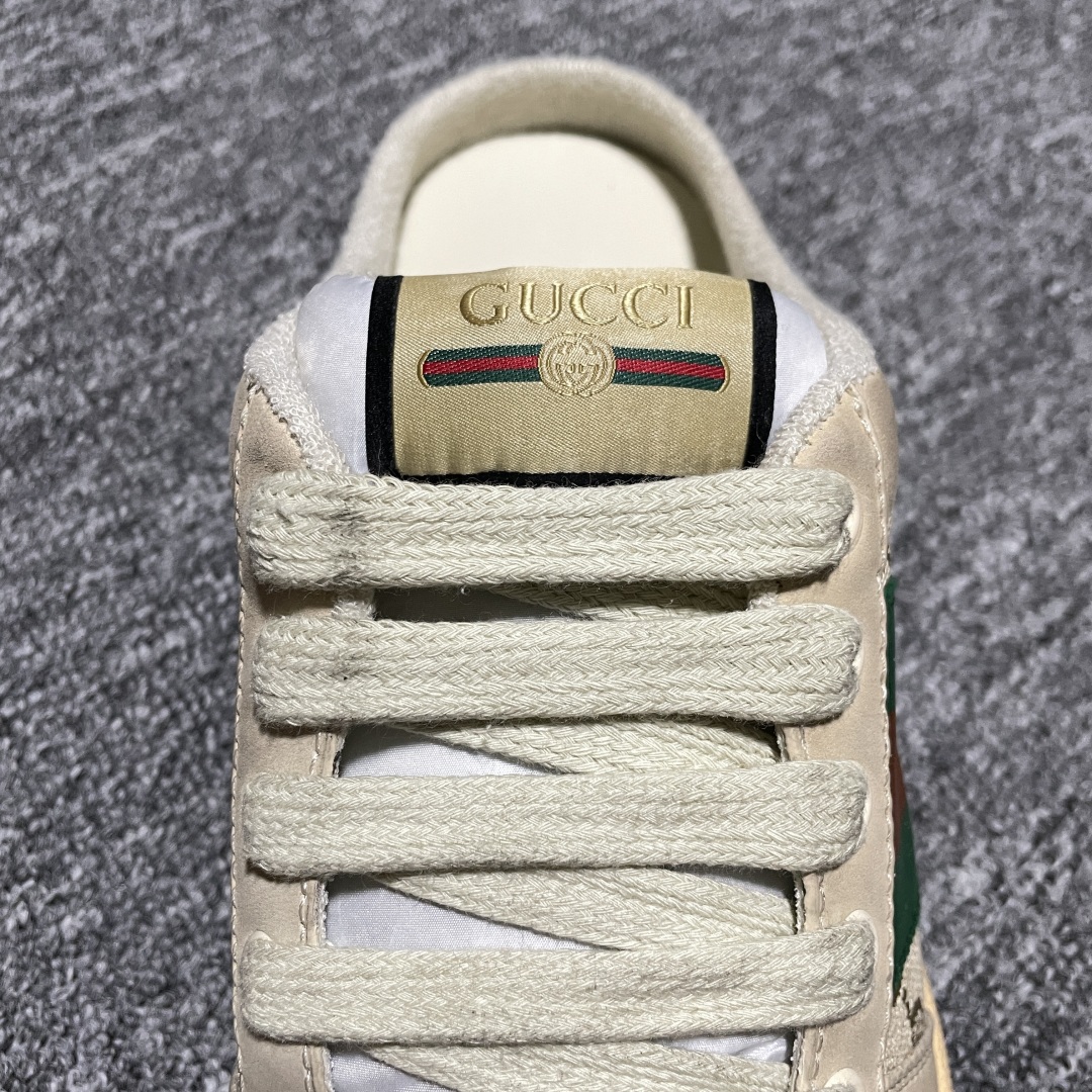   Gucci 古驰 Screener GG珐琅 复古老爹板鞋 海淘代购专供品质 正确楦型 正确固特异无