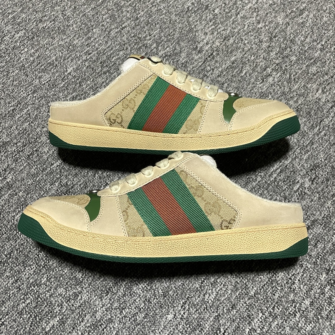   Gucci 古驰 Screener GG珐琅 复古老爹板鞋 海淘代购专供品质 正确楦型 正确固特异无