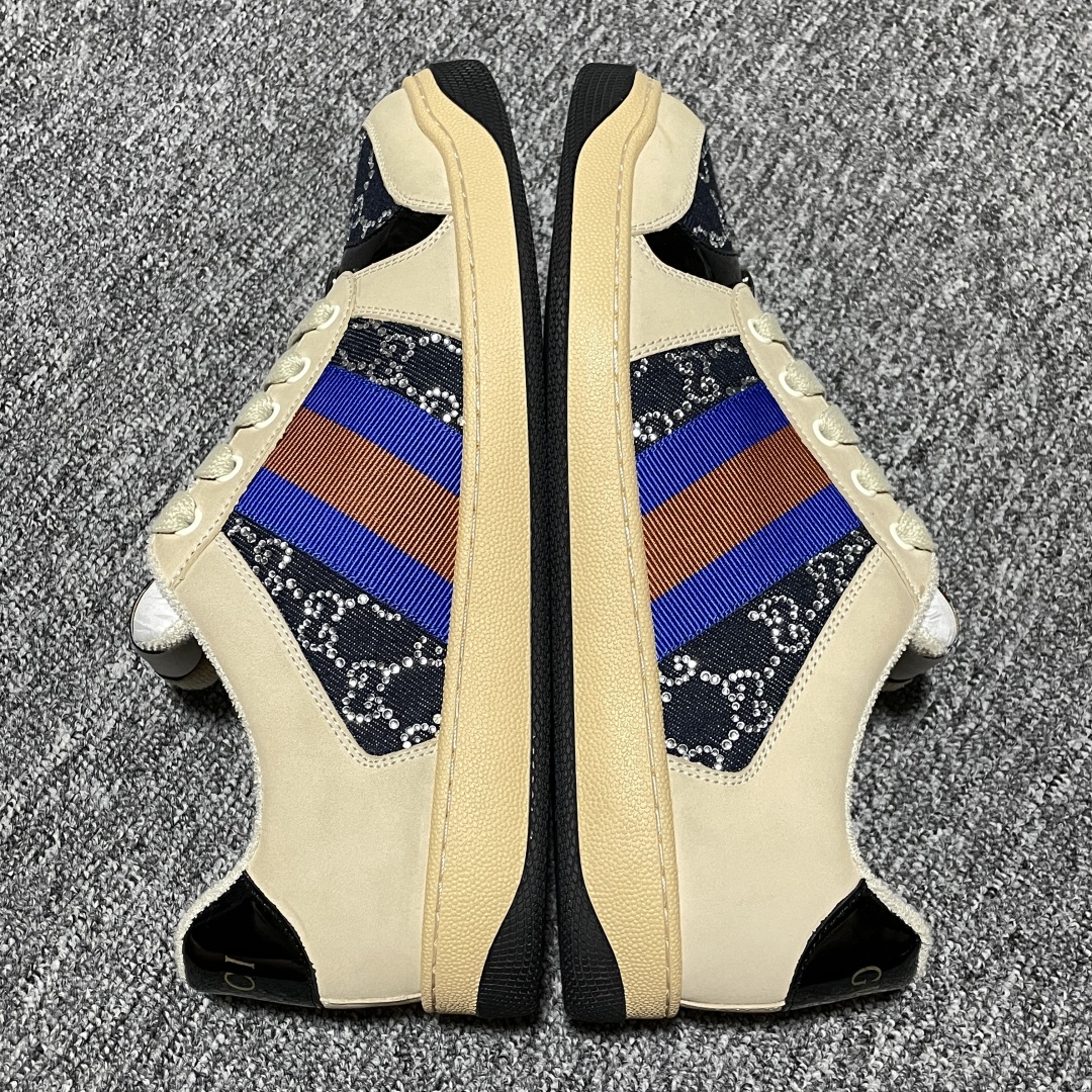   Gucci 古驰 Screener GG珐琅 复古老爹板鞋 海淘代购专供品质 正确楦型 正确固特异无