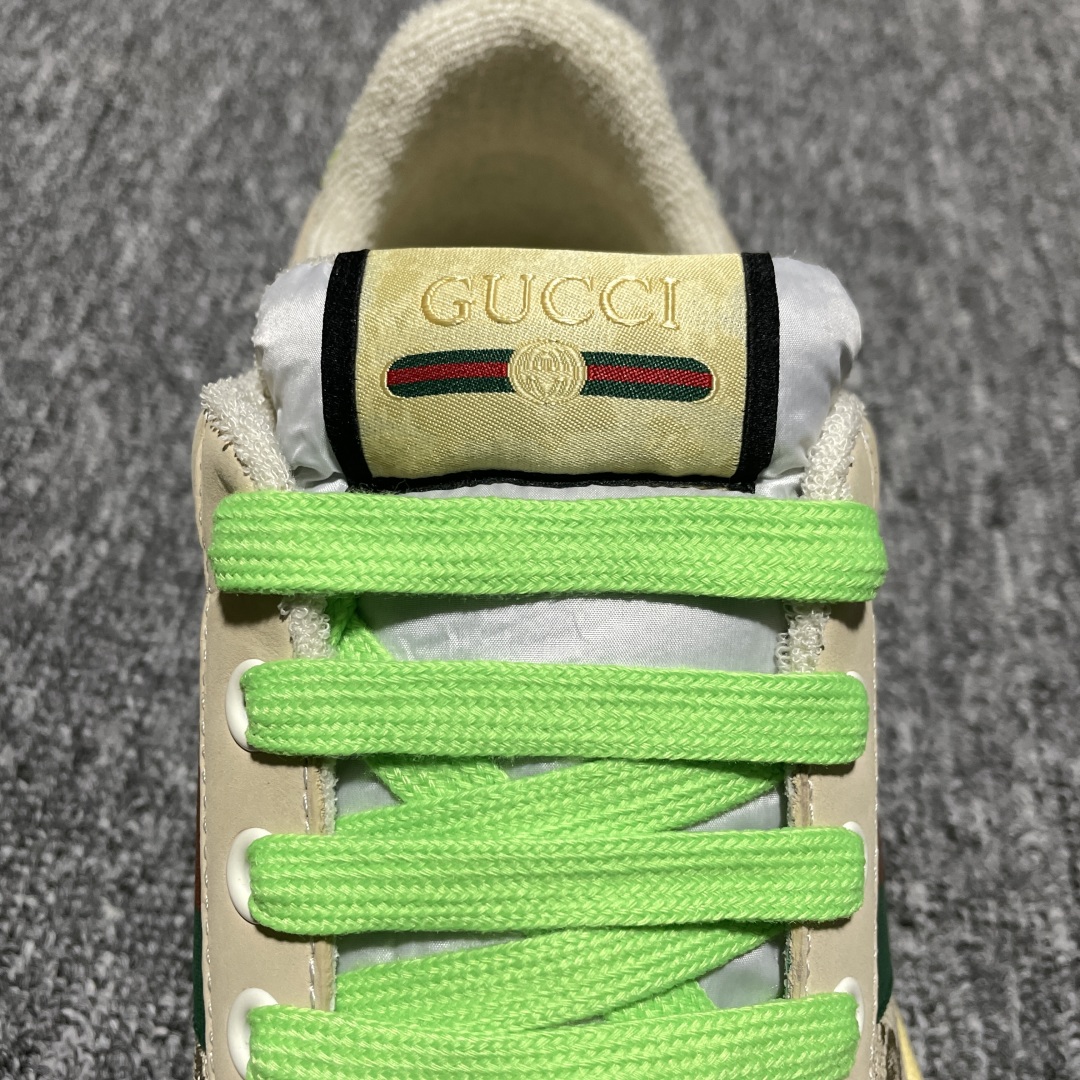   Gucci 古驰 Screener GG珐琅 复古老爹板鞋 海淘代购专供品质 正确楦型 正确固特异无