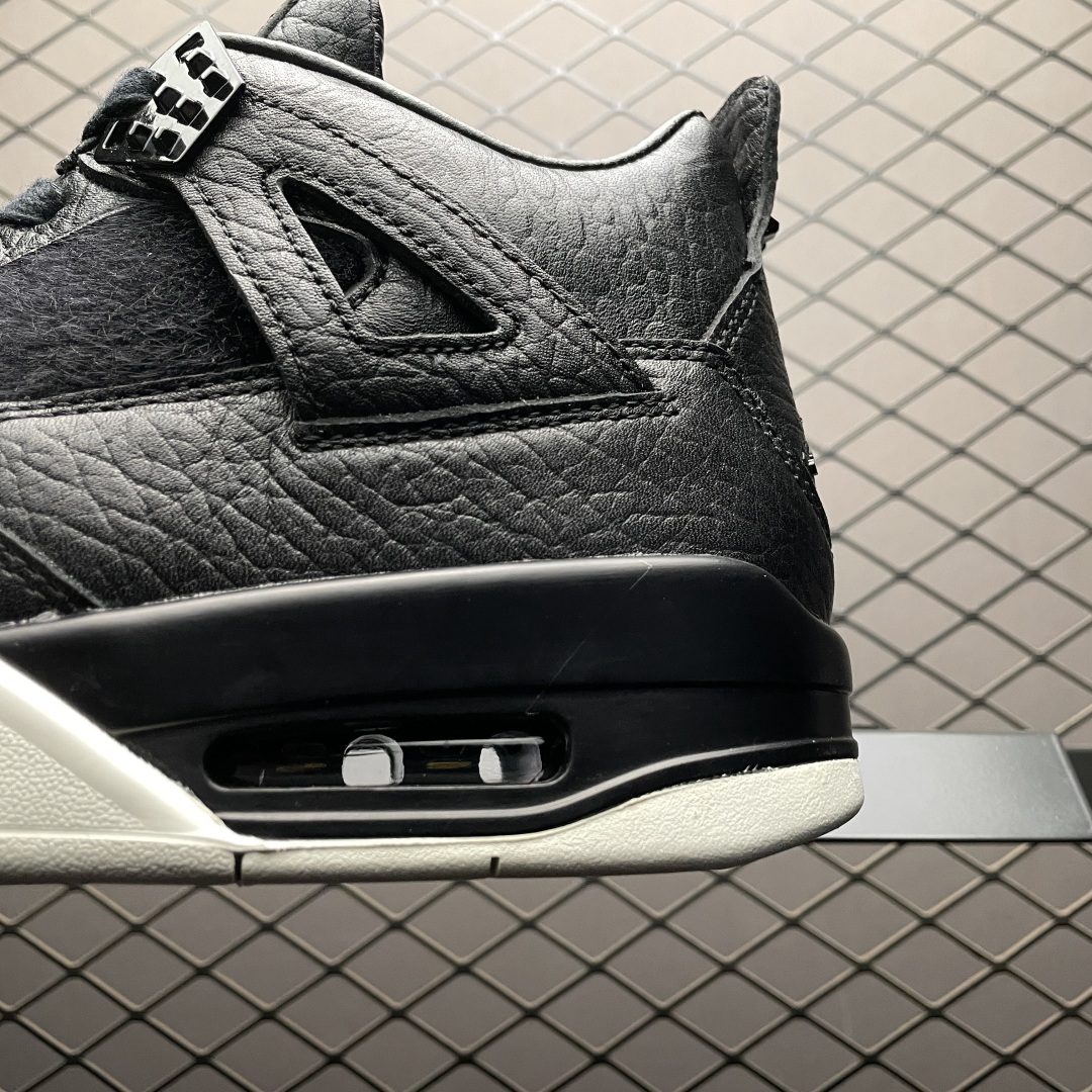   Air Jordan 4   Pony Hair Black  AJ4乔4 黑白巅峰 文化篮球鞋 -