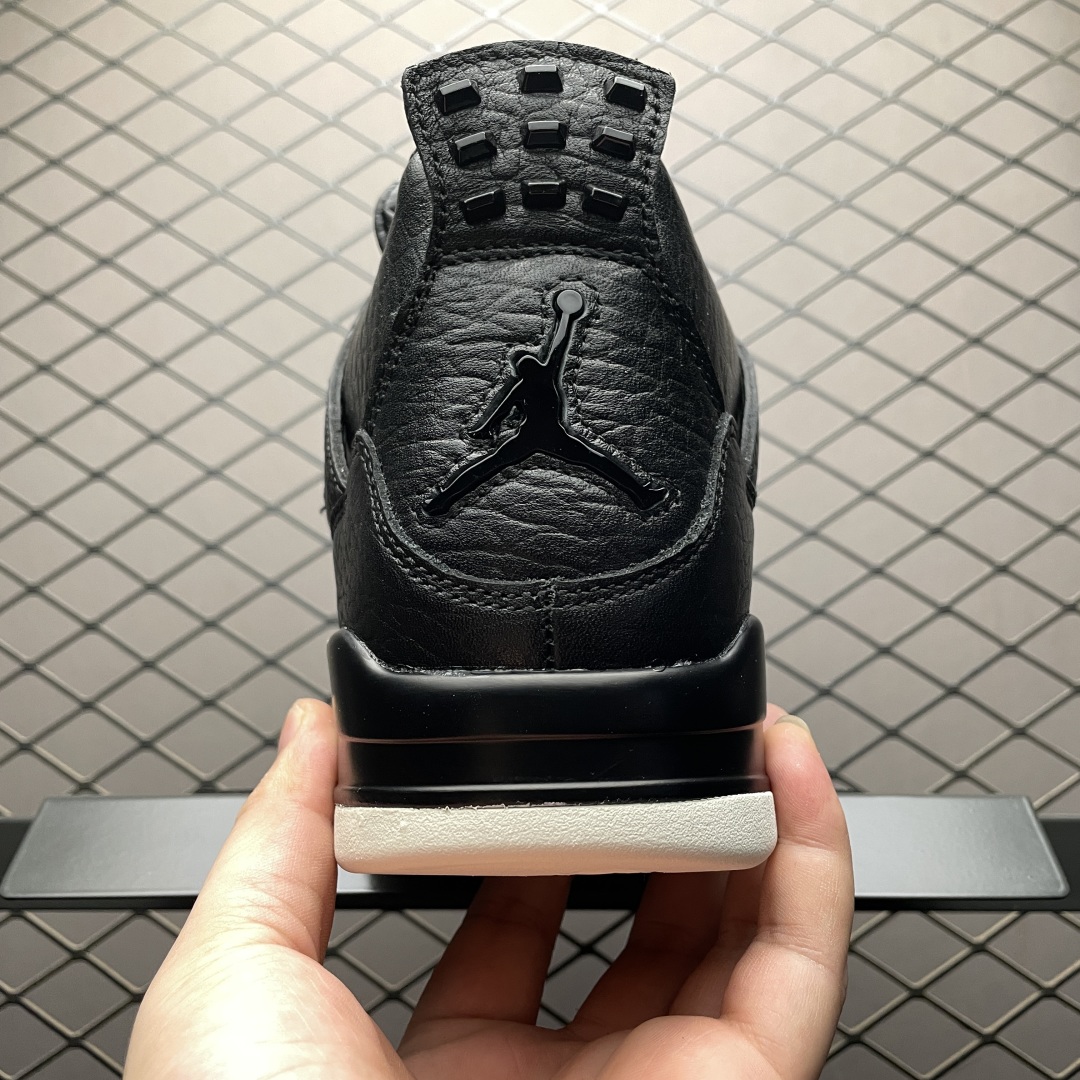   Air Jordan 4   Pony Hair Black  AJ4乔4 黑白巅峰 文化篮球鞋 -