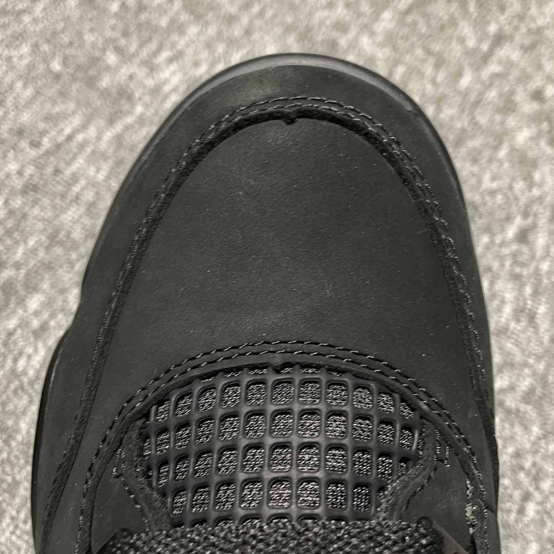   纯原 Air Jordan 4  Black Cat  AJ4乔4 文化篮球鞋 粉黑 FV5029-